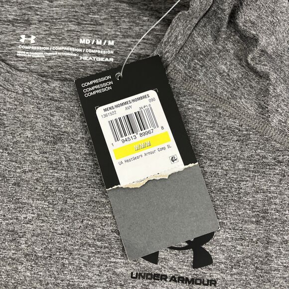 New Mens Under Armour Compression Short Sleeve Tank Top Size Medium Workout Gym - Picture 3 of 8